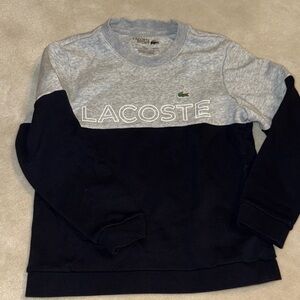 Lacoste Two-Tone Sweatshirt in Gray and Black